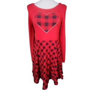 Epic Threads Strappy Back Plaid Heart Dress. Size XL